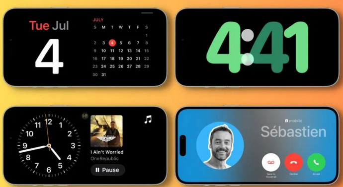 东澳镇苹果手机维修分享iOS17横屏充电待机显示有什么好处 