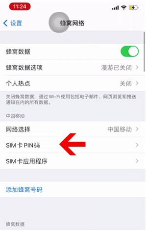 东澳镇苹果14维修网分享如何给iPhone14的SIM卡设置密码 