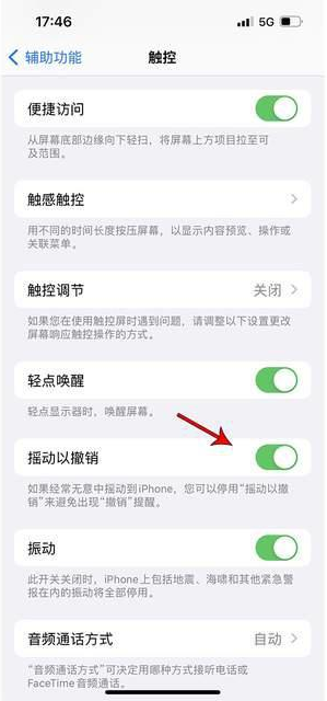 东澳镇苹果手机维修分享iPhone手机如何设置摇一摇删除文字 